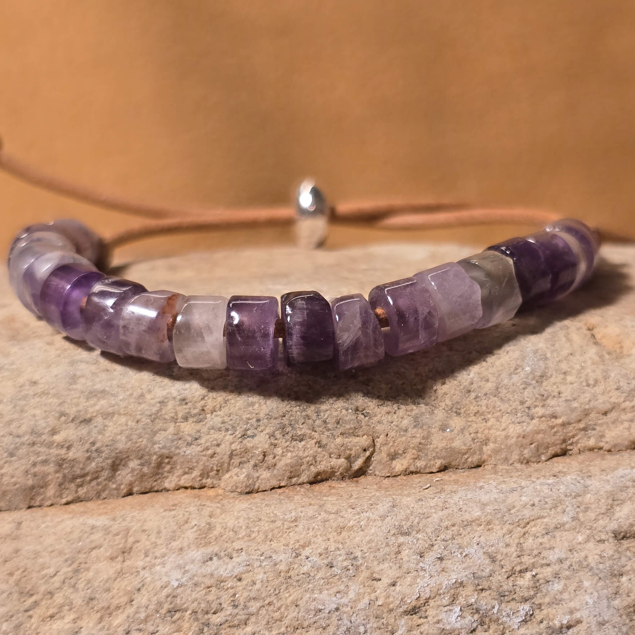 13 Moons healing stone bracelet—handmade Native American jewelry representing the Haudenosaunee moon calendar