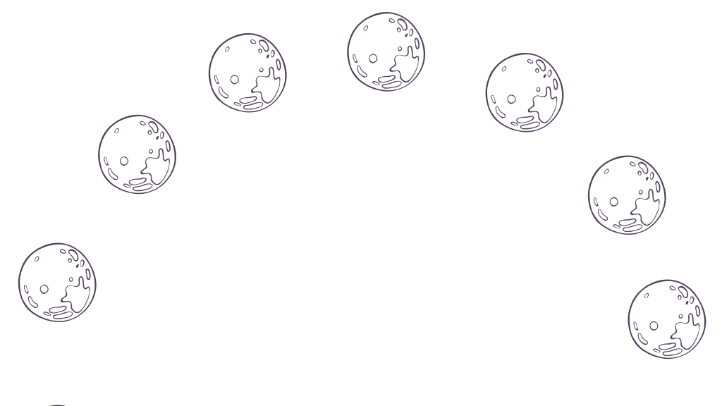 13 Moons Illustration
