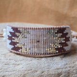 Lucid Dreams Warrior White and Purple Opal Bracelet Large