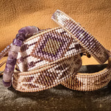 Twilight Dreamcatcher Amethyst Large Beaded Cuff Bracelet