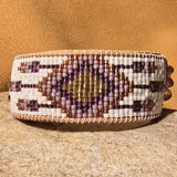 Twilight Dreamcatcher Amethyst Large Beaded Cuff Bracelet