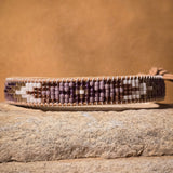 Twilight Third Eye Amethyst Small Beaded Cuff Bracelet