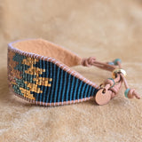 Emerald Earth | Warrior | Large Beaded Cuff Bracelet
