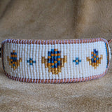 Indian Corn Bracelet | Sapphire Glow Collection | Handmade Native American Beaded Cuff