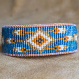 Dreamcatcher Bracelet | Sapphire Glow Collection | Handmade Native American Beaded Cuff