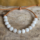 Moonstone 13 Moons Healing Stone Bracelet – Handmade Native American Jewelry