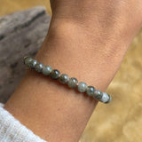 Labradorite 13 Moons Healing Stone Bracelet – Handmade Native American Jewelry