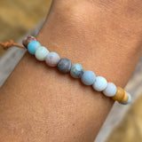 Amazonite 13 Moons Healing Stone Bracelet – Handmade Native American Jewelry