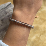 Smokey Quartz 13 Moons Healing Stone Bracelet – Handmade Native American Jewelry