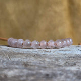 Rose Quartz 13 Moons Healing Stone Bracelet – Handmade Native American Jewelry