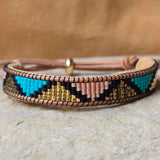 Echoed Truth Trinity Turquoise Small Beaded Cuff Bracelet