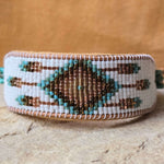 Patina Pulse Dream Catcher Turquoise Large Beaded Cuff Bracelet