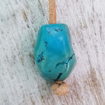 large turquoise stone wrap bracelet enclosure